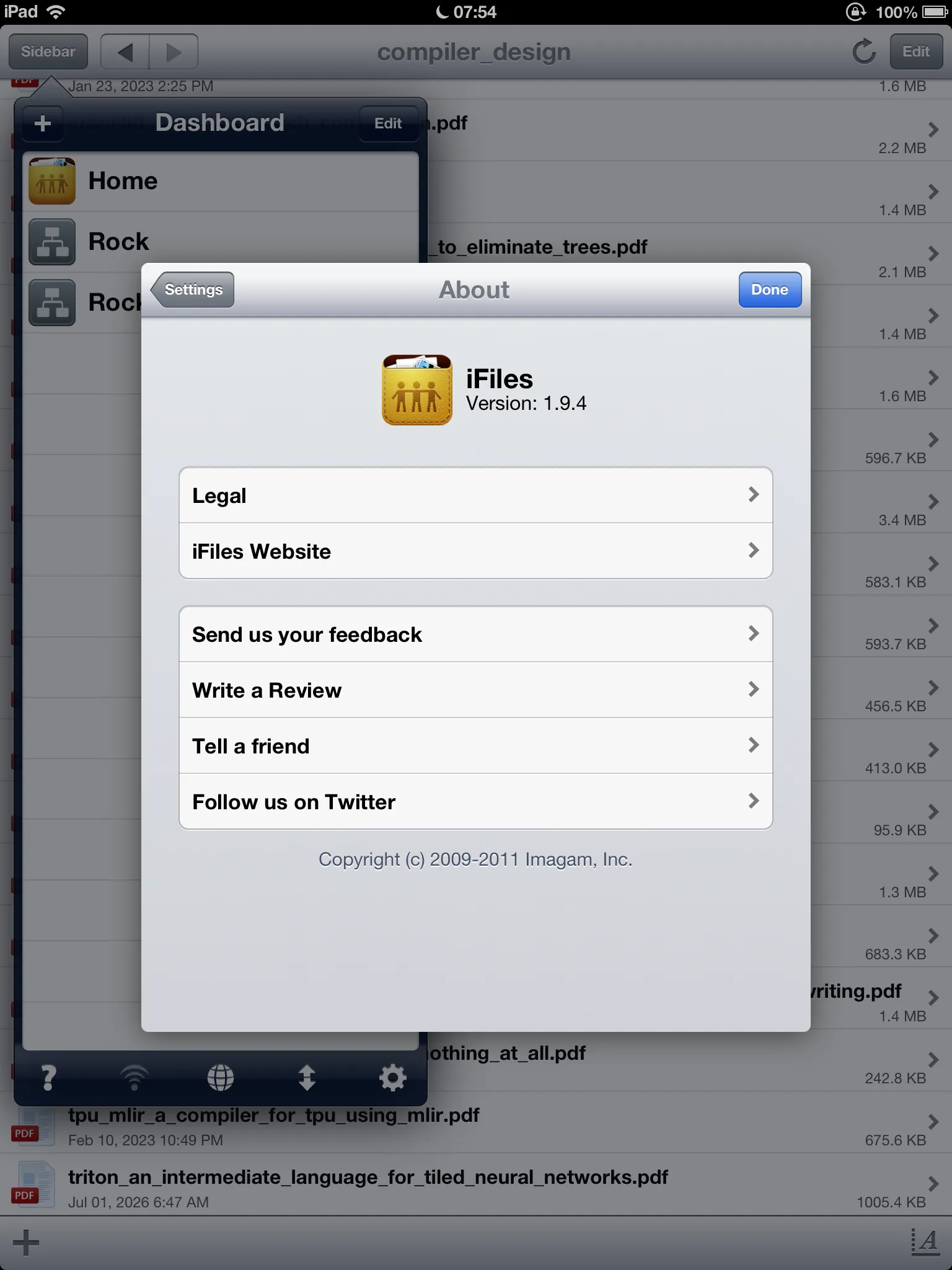 iFiles 1.9.4 is what we want.