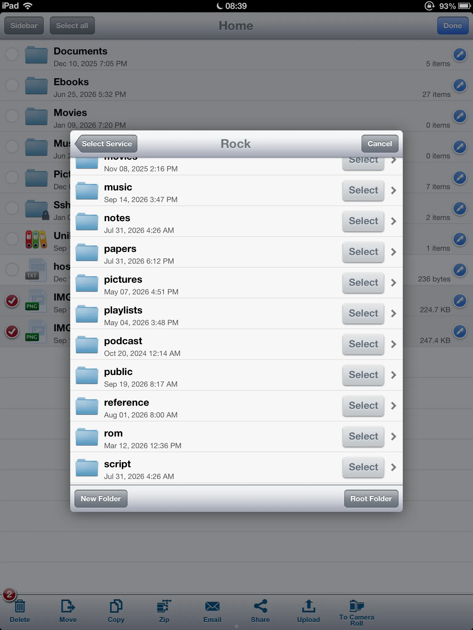 We can upload/download files and perform edit operations on remote servers. Our little iPad can have all the storage of the main NAS.