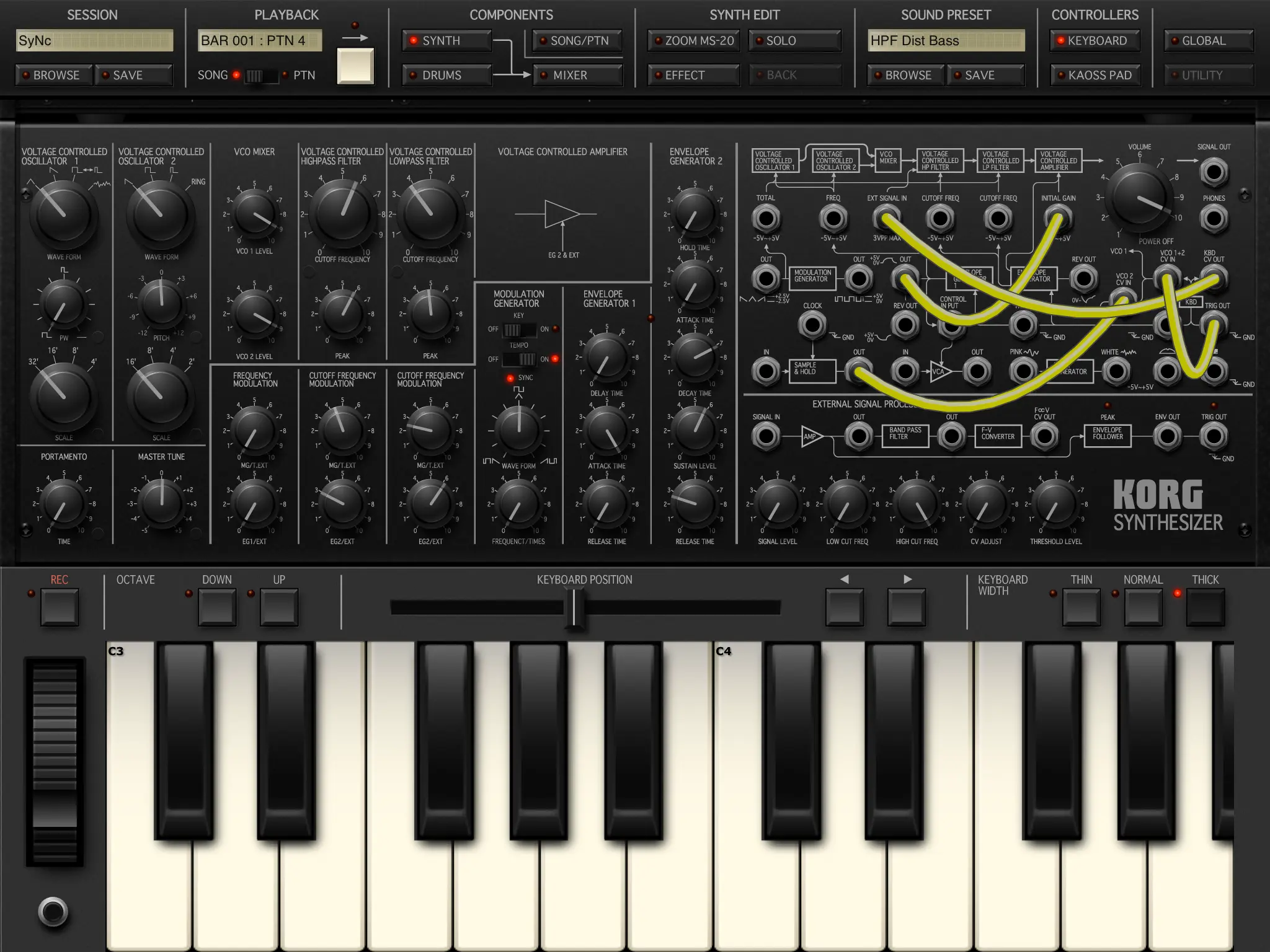 KORG iMS-20, an incredibly customizable synth, to use next to